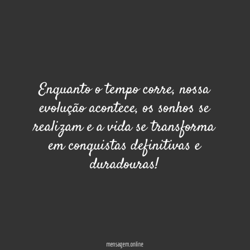 Enquanto o tempo corre