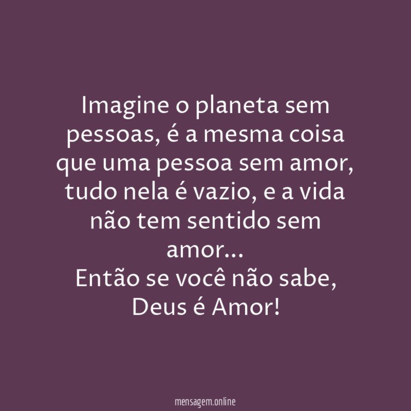 Imagine o planeta sem pessoas