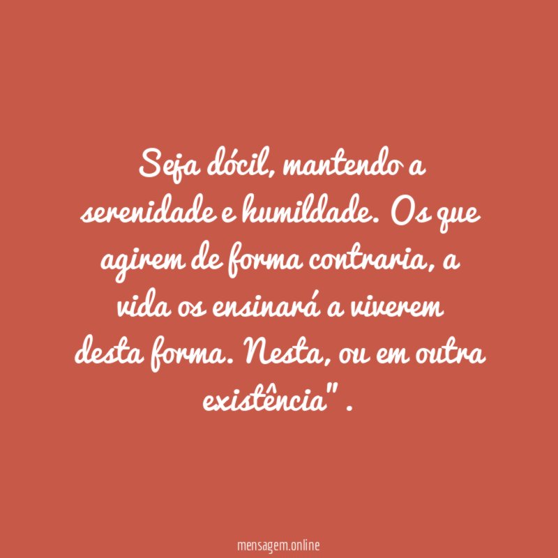 Seja dócil