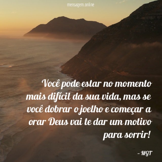 Você pode estar no momento mais difícil da sua vida