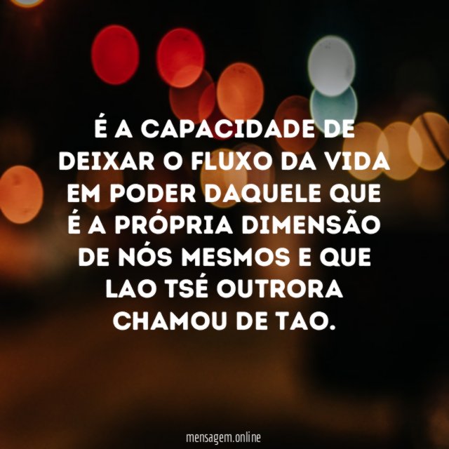 É a capacidade de deixar o fluxo da