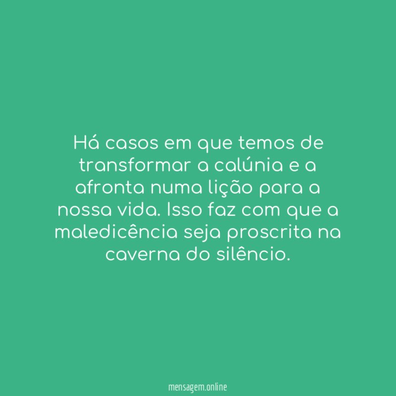 Há casos em que temos de transformar a