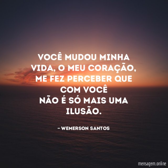 Você mudou minha vida
