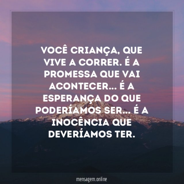 Você criança