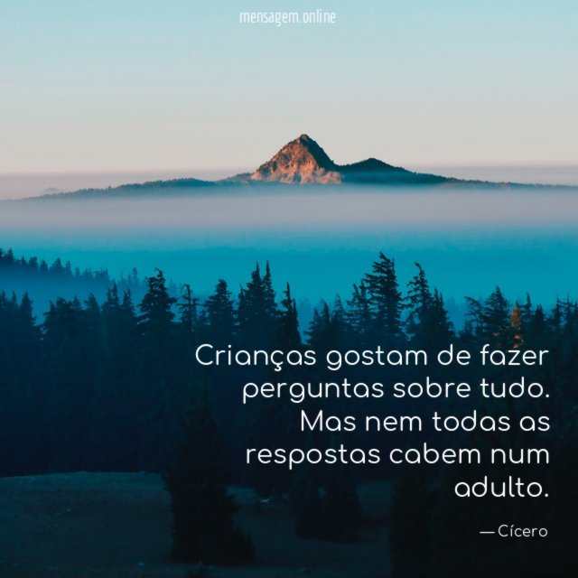 Crianças gostam de fazer perguntas sobre tudo