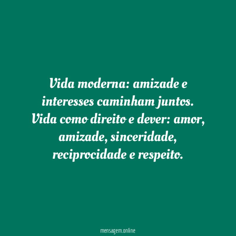 Vida moderna