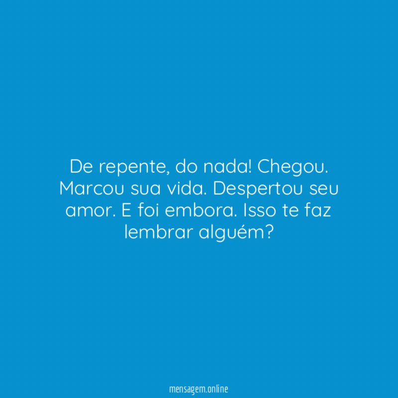 De repente