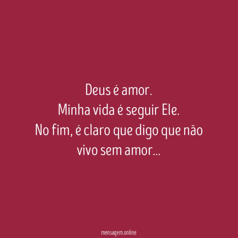 Deus é amor