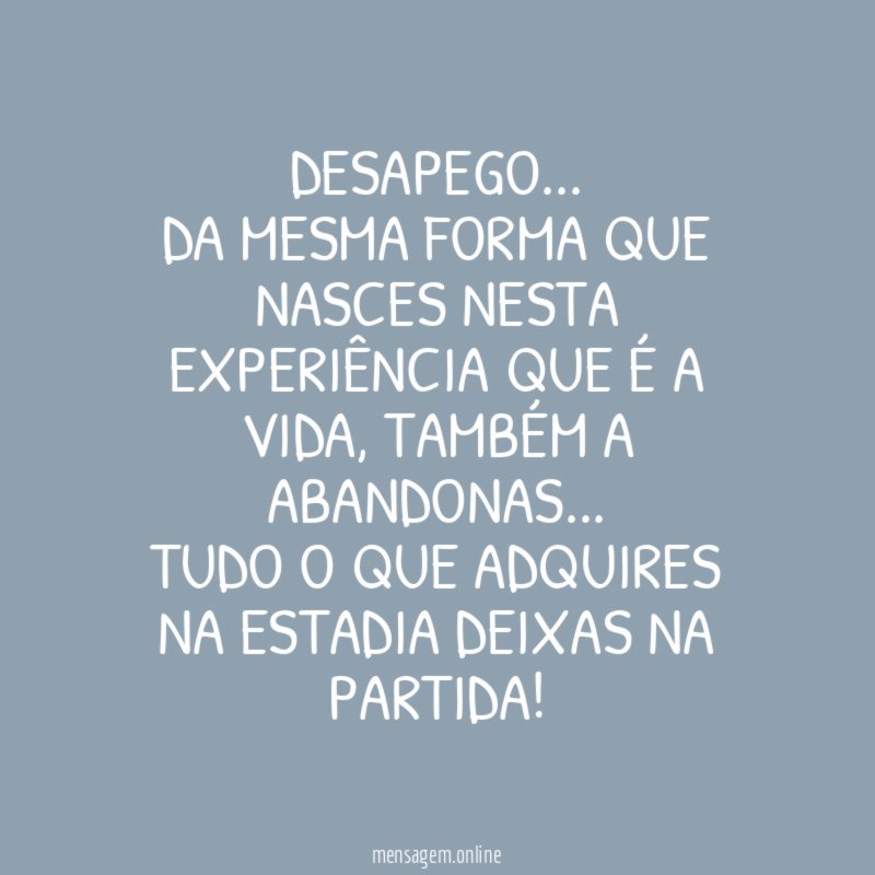 Desapego