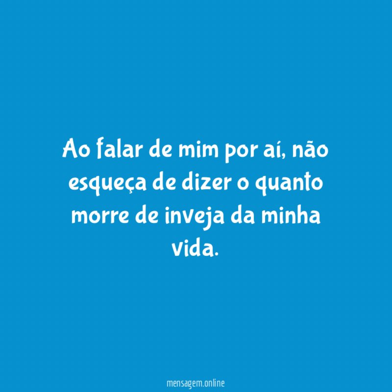 Ao falar de mim por aí