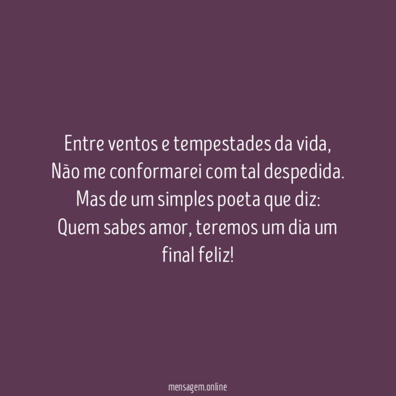 Entre ventos e tempestades da vida