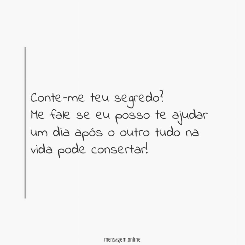 Conte-me teu segredo