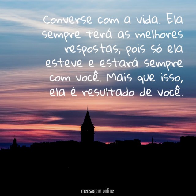 Converse com a vida