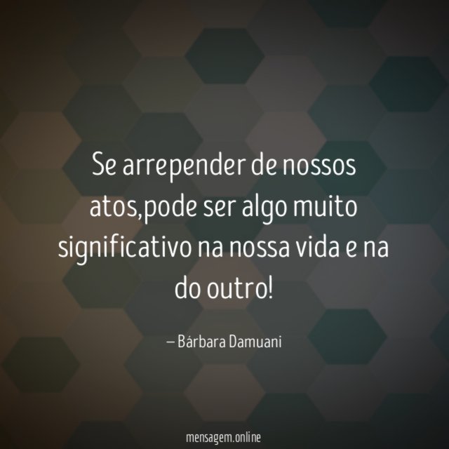 Se arrepender de nossos atos