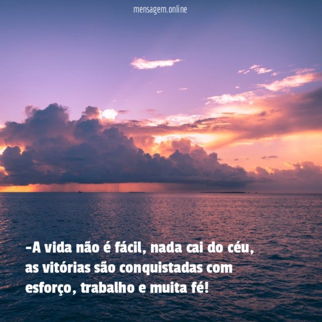 A vida não é fácil