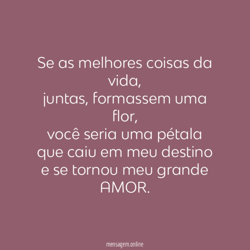 se as melhores coisas da vida