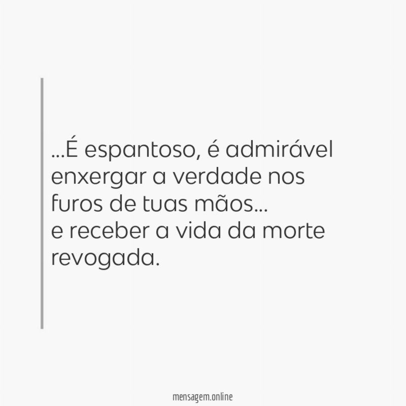 É espantoso
