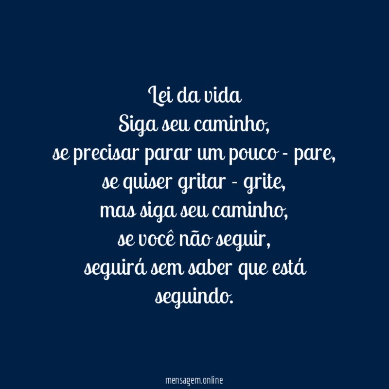 Lei da vida