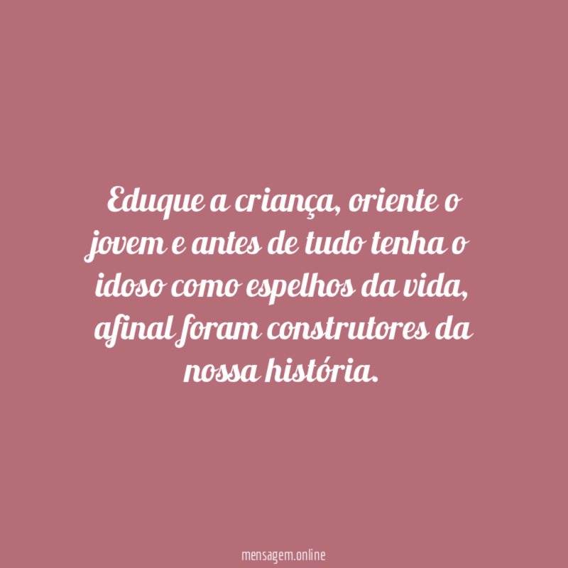 Eduque a criança