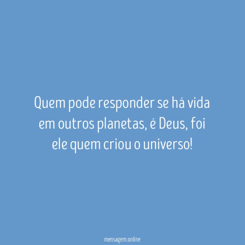 Quem pode responder se há vida em outros planetas