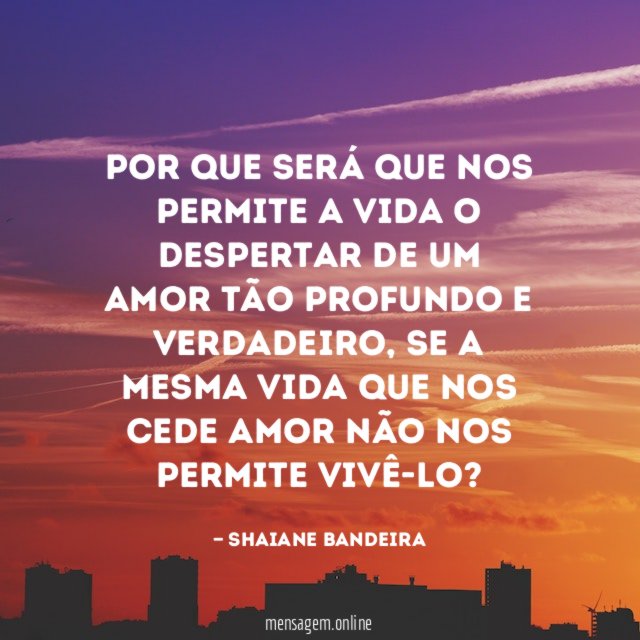 Por que será que nos permite a vida
