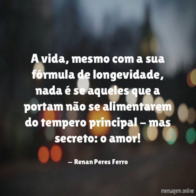 A vida