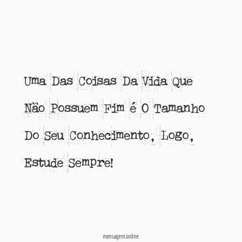 Uma Das Coisas Da Vida Que Não Possuem