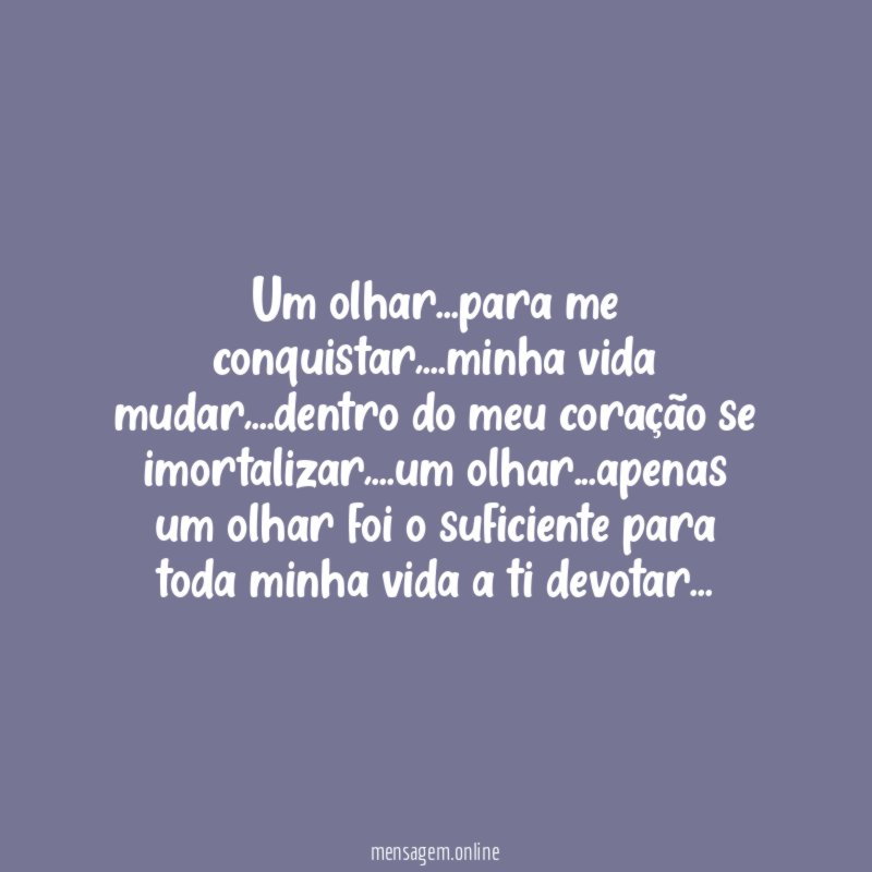 Um olhar