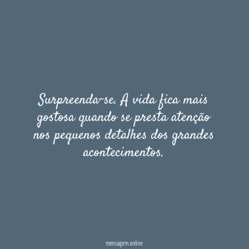 Surpreenda-se