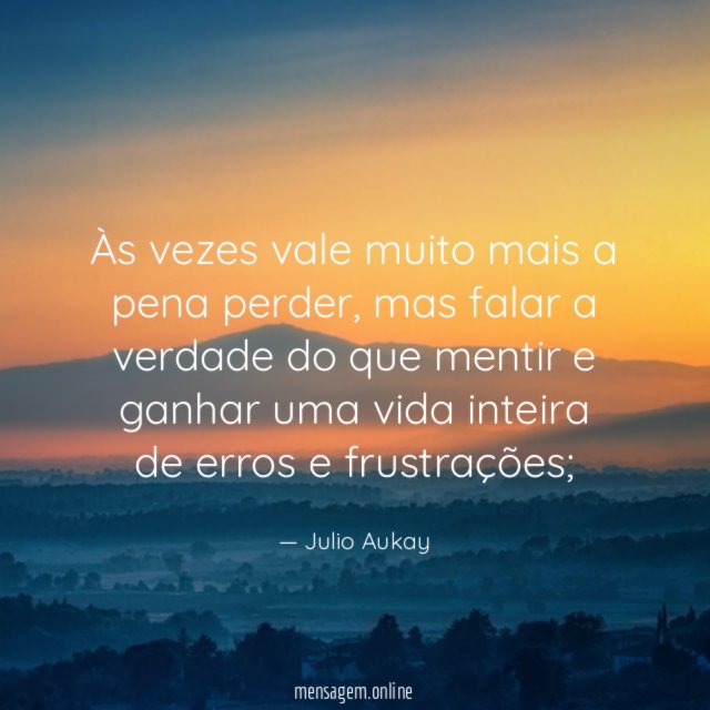 Às vezes vale muito mais a pena perder