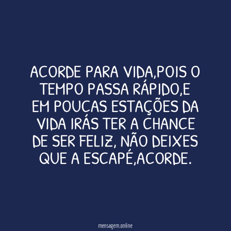 Acorde para vida
