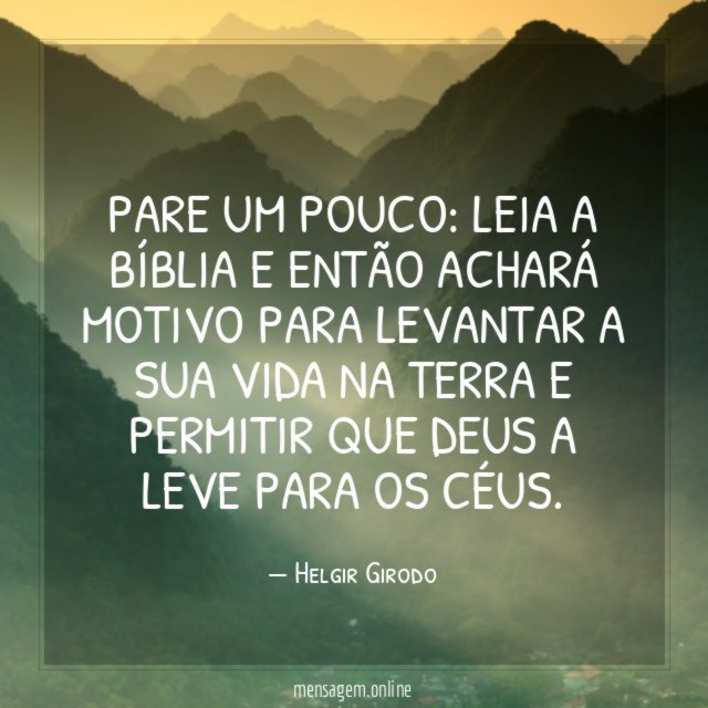 Pare um pouco