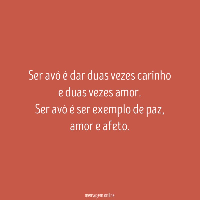 Ser avó é dar duas vezes carinho e duas vezes amor