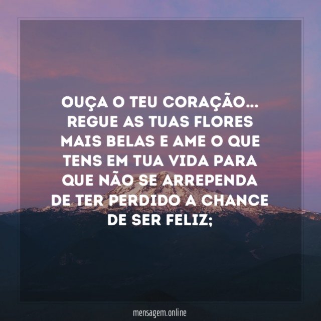 Ouça o teu coração