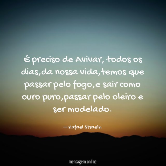 É preciso de Avivar