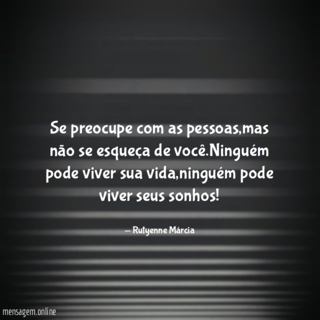 Se preocupe com as pessoas