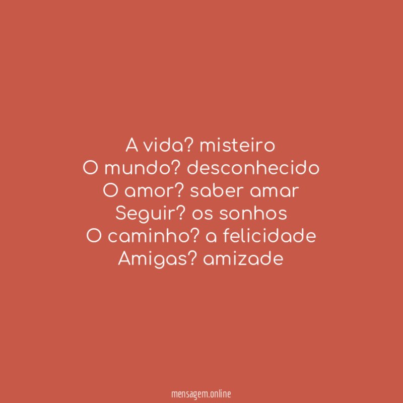A vida