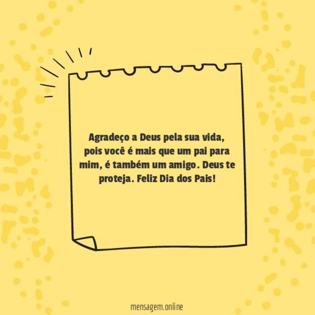 Agradeço a Deus pela sua vida