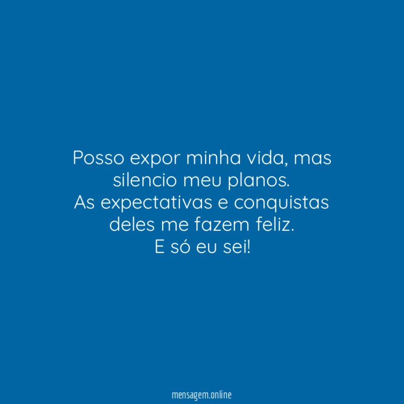 Posso expor minha vida