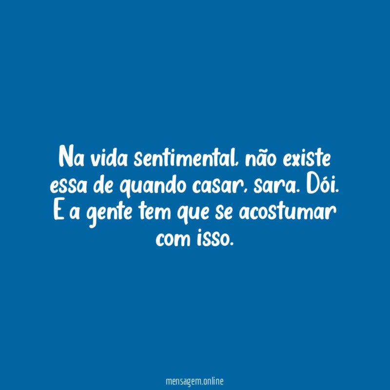 Na vida sentimental
