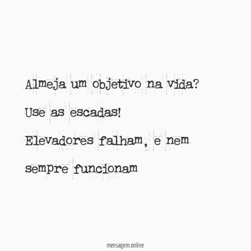 Almeja um objetivo na vida