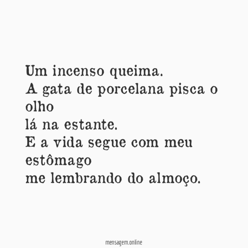 Um incenso queima