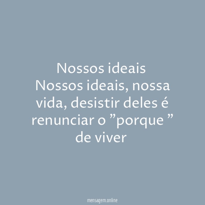 Nossos ideais