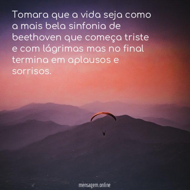 Tomara que a vida seja como a mais