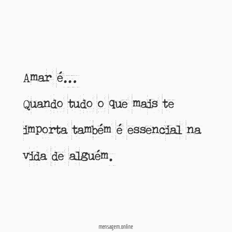 Amar é