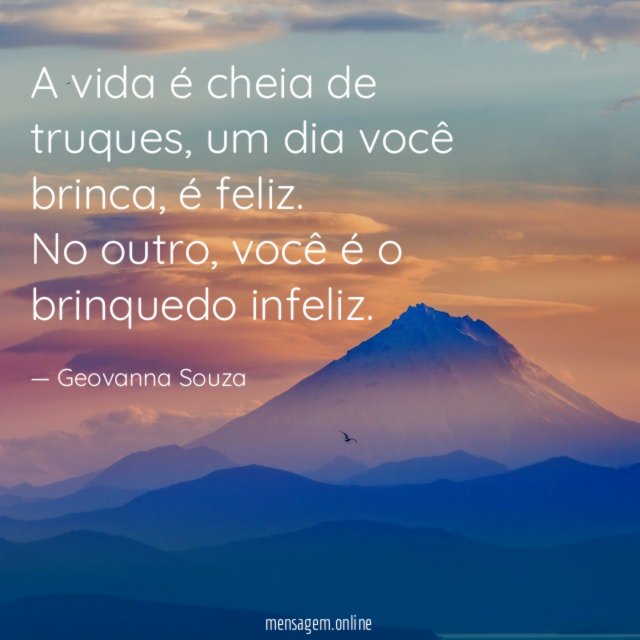 A vida é cheia de truques