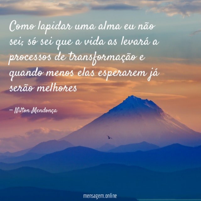Como lapidar uma alma eu não sei
