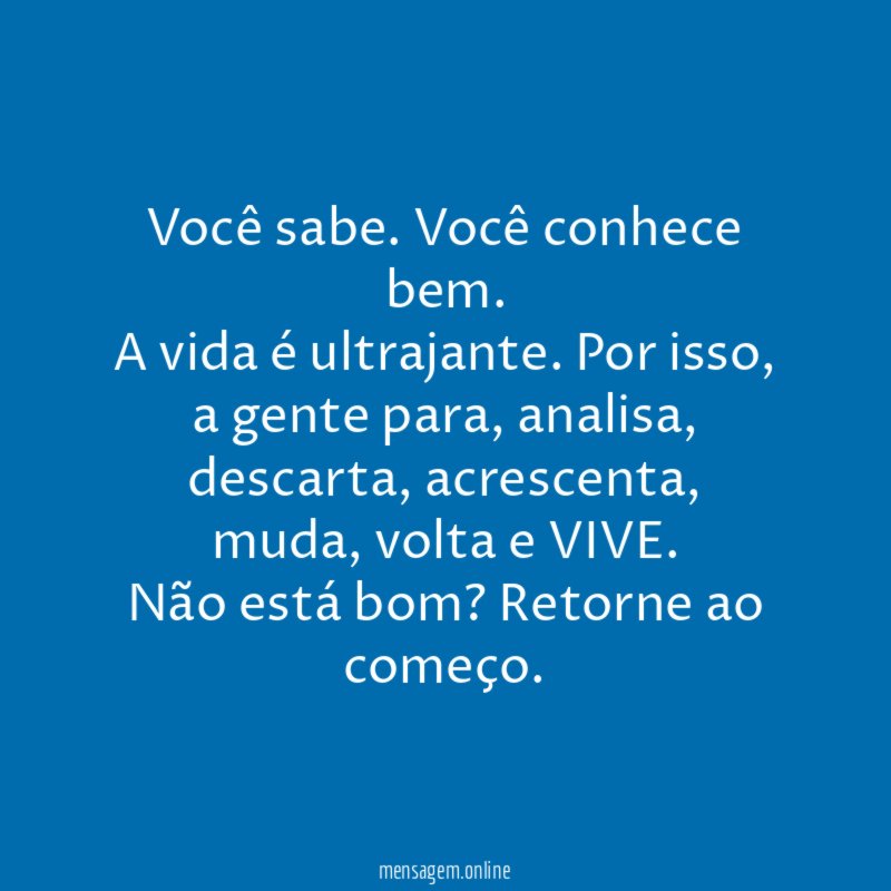 Você sabe