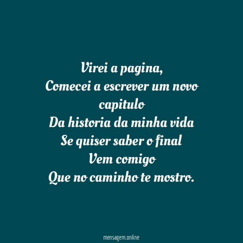 Virei a pagina