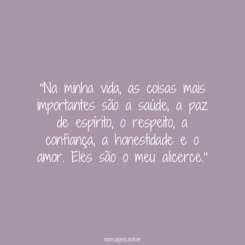 'Na minha vida
